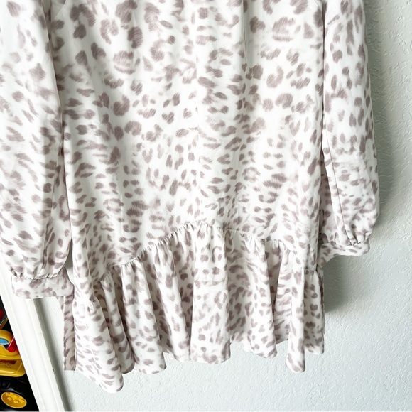 Anthropologie Dress Women's Medium Mare Mare Felix Leopard Animal Print Swing - Picture 4 of 9